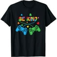 thumbnail image 1 of Vintage Video Gamer Puzzle Piece Autism Awareness Be Kind T-Shirt, 1 of 4