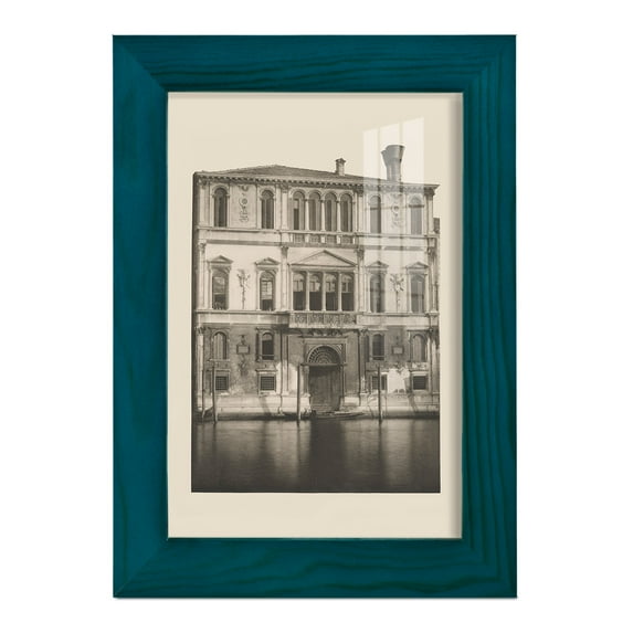 Vintage Views of Venice I - Framed Print w/glass - Ocean Blue