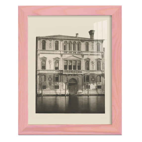 Vintage Views of Venice I - Framed Print w/glass - Sunset Pink