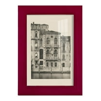 Vintage Views of Venice III - Framed Print w/glass - Cherry Red