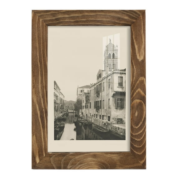 Vintage Views of Venice VII - Framed Print w/glass - Walnut