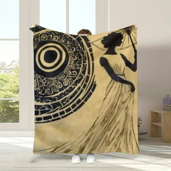Vintage Viking Ship Throwing Blanket, Perfect for Bed, Sofa, or Picnic - Material,&nbsp;Warm &amp; Versatile for Couch, Bed, Office, Camping | All Season Gift Idea