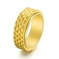 thumbnail image 1 of Vintage Vikings Dragon Scale Rotatable Ring Men 14K Yellow Gold Norse Mythology Ouroboros Finger Accessories Gothic Jewelry Gift, 1 of 7