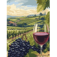 thumbnail image 1 of Vintage Vineyard Wine Glass Canvas Wall Art， Perfect for Living Room， Dining Room， Kitchen， Bedroom， and Office Decor, 1 of 8