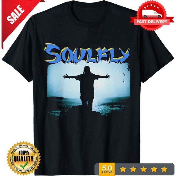 Vintage Vintage 1998 Soulfly Short Sleeve Cotton Black T-shirt, S-5XL, CROWD FAVORIT-TH69524