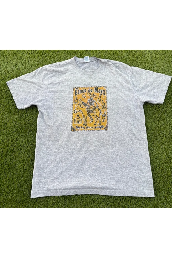 Vintage Vintage Old Navy Cinco De Mayo Day of the Dead Mexico T-shirt S-5XL - Trending Birrthday Tee Gifts Vintage Tee -Birthday Gifts