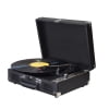 Vintage Vinyl Record Player BT Phonograph USB Recording 33/45/78RPM Support for 7/10/12inch Vinyl Records Turntable Portable Record Player with Speakers 3.5 Audio Input RCA Line Out Black