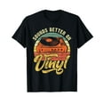 thumbnail image 1 of Vintage Vinyl Record Player DJ Disc Jockey Turntable Retro T-Shirt for Men Women Cotton Top Tee, 1 of 2