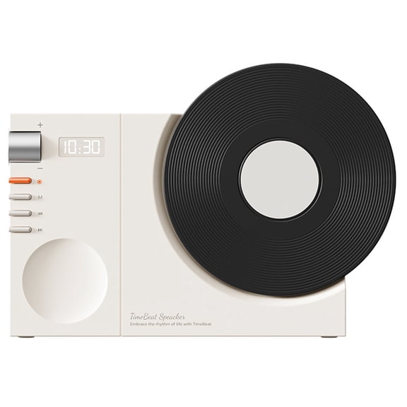 Vintage Vinyl Record Player Style Bluetooth Speaker,Phonograph Style Retro Bluetooth Speaker,Good Bass Enhancement Loud Volume,Cute Look Gift for Children