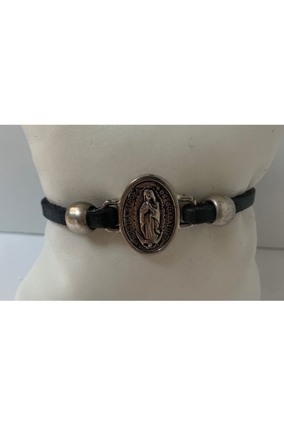 Vintage Virgen of Guadalupe bracelet handmade jewelry by Graciela's Collection