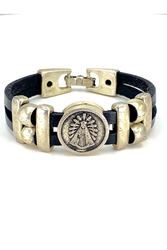 Vintage Virgen of Lujan bracelet handmade jewelry by Graciela's Collection