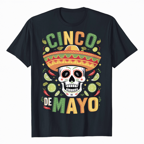 Vintage Viva Mexico 5 De Mayo Happy 5 De Mayo Cinco De T-Shirt