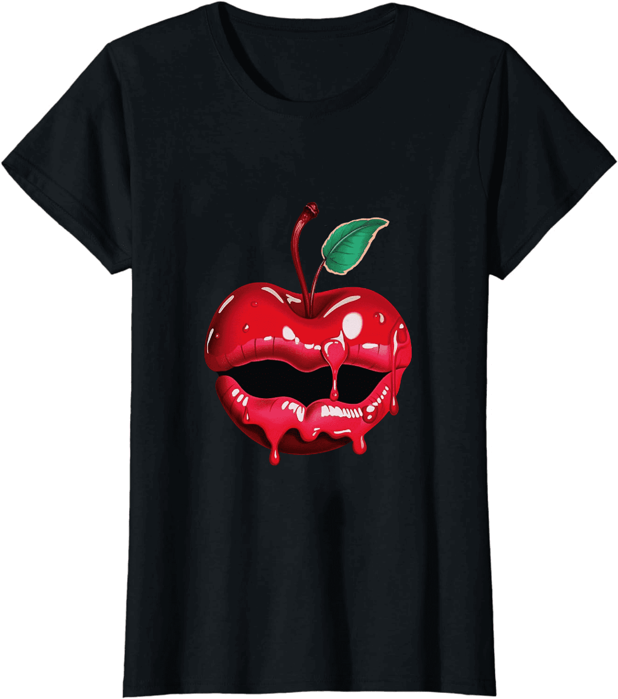 Vintage Vixen Vibes Rock Retro Glam with Bold Red Lips Graphic Tee