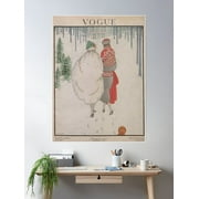ヴィンテージ VOGUE 美装鏡面 木製アートポスター ART DECO 2024特集 ヴィンテージ DECO ART 木製アートポスター 美装鏡面