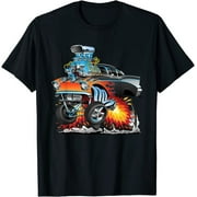 Vintage Vroom: Hilarious Muscle Car Tee for Drag Racing Fans