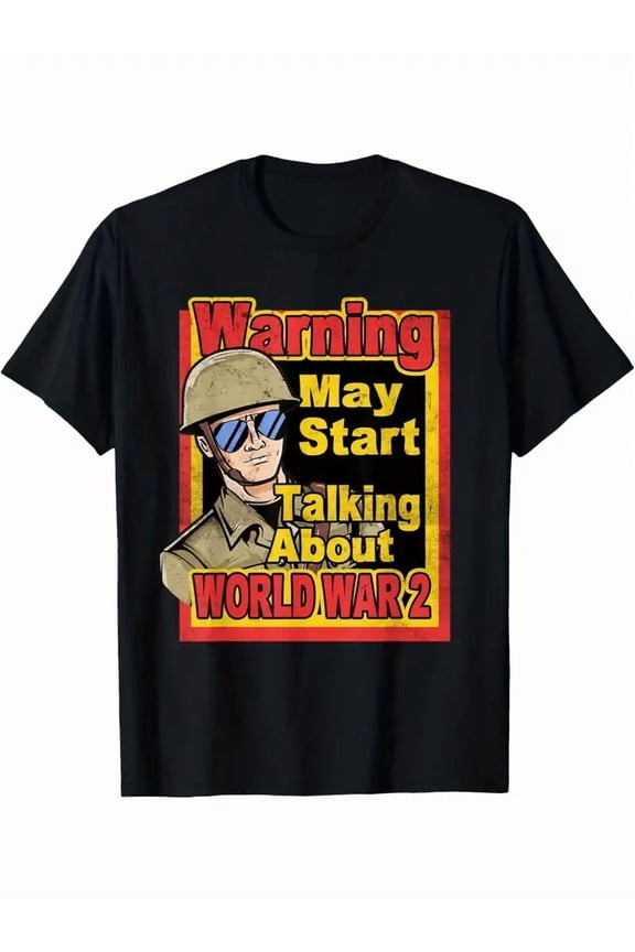 Vintage WWII Style Retro Memorabilia Military Graphic Cotton Unisex T-Shirt, up to size 5XL