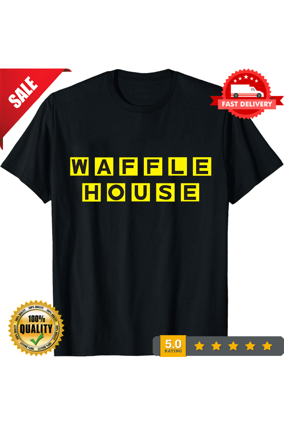 Vintage Waffle House Logo T-Shirt - Funny Waffle House Tee S-5XL, LIMITED EDITION-TH70632
