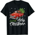 thumbnail image 1 of Vintage Wagon Red Truck Christmas Tree Pajama Family Xmas T-Shirt, 1 of 3