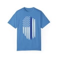 thumbnail image 1 of Vintage Walking This Line Because He Is Mine Retro American Flag Patriotic Men Women Unisex Garment-Dyed T-shirt, 1 of 4