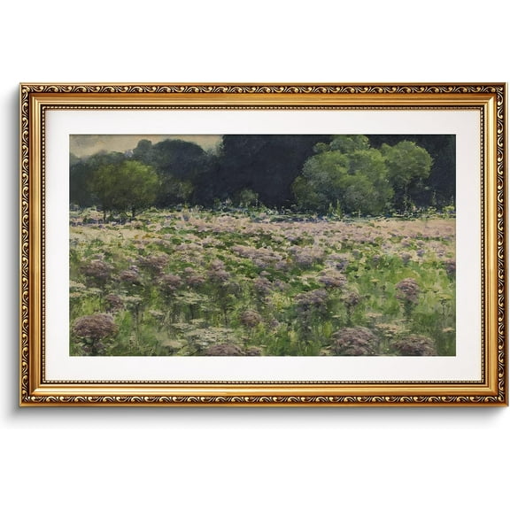Vintage Wall Art Nature Field Wildflowers Retro Paintings, Canvas Prints with Antique Unframed, Victorian Wall Pictures Decor for Living Room Gallery