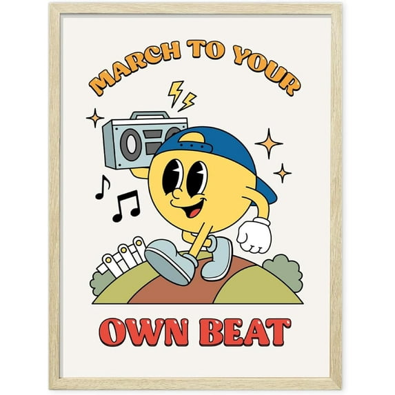 Vintage Wall Art for Room Aesthetic 70s, Cute Wall Decor, Cute Posters for Room Aesthetic, Preppy Wall Art, Aesthetic Poster, Bedroom Dorm Room, Retro Poster