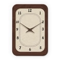 thumbnail image 1 of Vintage Wall Clocks Battery Operated 16 Inch Brown Decorative Wall Clock Mid Century Wooden Wall Clock Silent Non-Ticking for Living Room Kitchen Bathroom Bedroom, 1 of 6