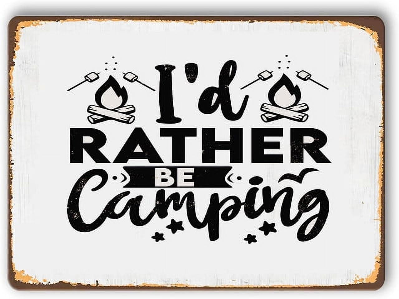 Vintage Wall Decor Wooden Sign Sign for Home Decor Id Rather Be