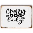 Vintage Wall Decor Wooden Sign Sign for Home Decor Crazy Dog Lady