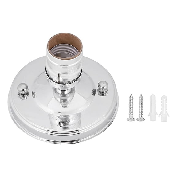 Vintage Wall Light Base Holder, E26/E27 Vintage Industrial Ceiling/Wall Light Base Holder Pendant Bulb Lamp Screw Socket