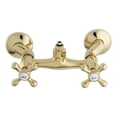 thumbnail image 1 of Vintage Wall Mount Tub Faucet Body with Riser Adapter, Polished Brass, 1 of 1