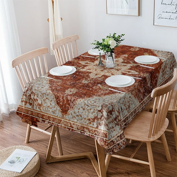 Vintage Wallpaper Murals Middle Ages Table Cloth Waterproof Dining Tablecloth Kitchen Decorative Party Table Cover