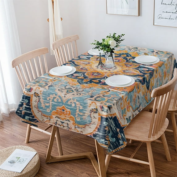 Vintage Wallpaper Murals Table Cloth Waterproof Dining Tablecloth Kitchen Decorative Party Table Cover
