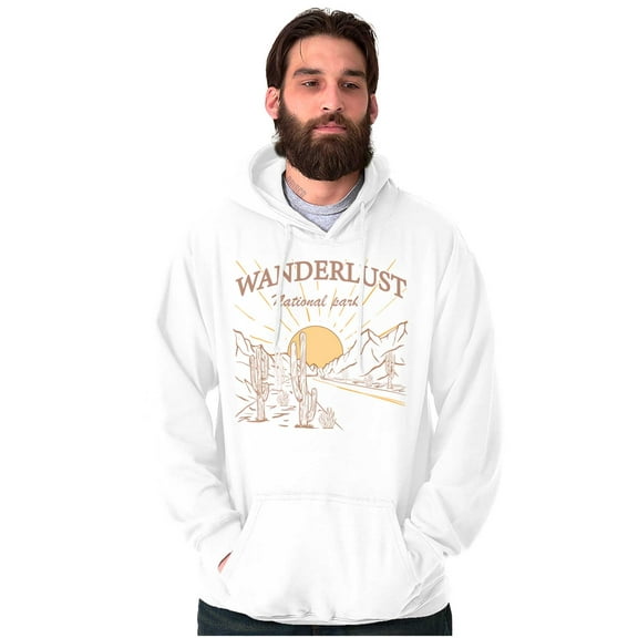 Vintage Wanderlust National Park Unisex Plus Fleece Graphic Hoodie Brisco Brands 5X