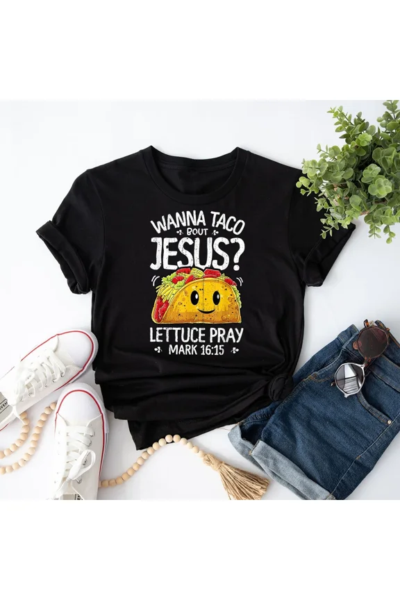 Vintage Wanna Taco Bout Jesus Cinco de Mayo Men Christian T-Shirt S-5XL - Trending Birrthday Tee Gifts Vintage Tee -Birthday Gifts