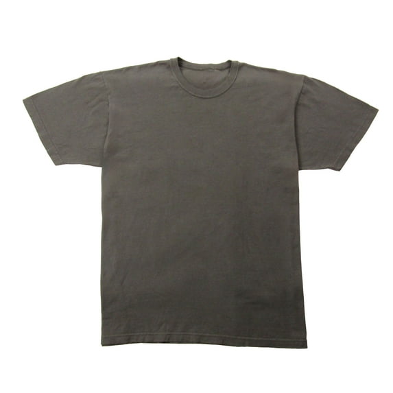 Vintage Wash Adult Pepper Black Crew Neck Short Sleeve T-shirt-Small