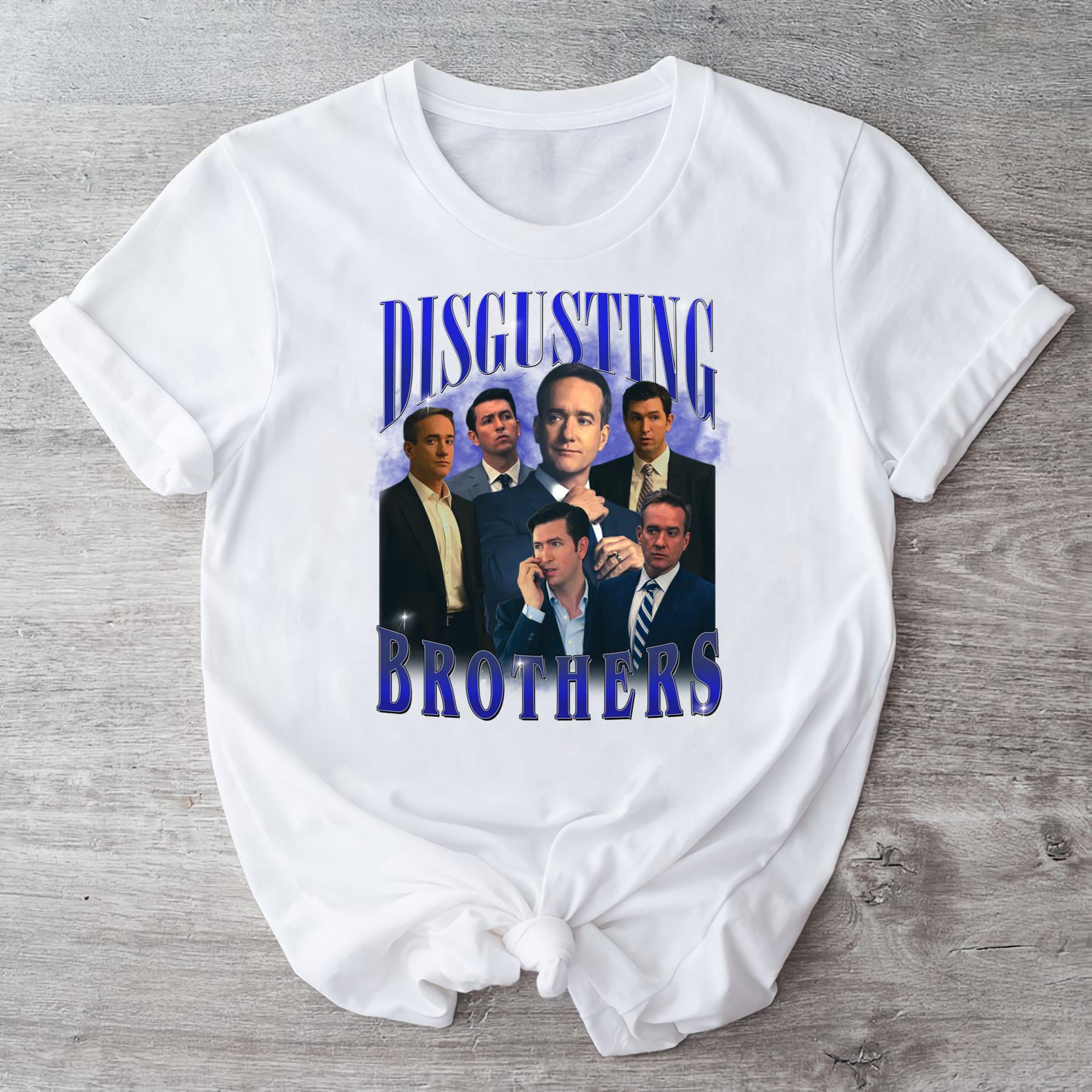 Fresh Look at Vintage Wash Disgusting Brother T Shirt Succession Waystar Royco