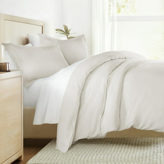 Vintage-Washed Sateen Cotton Duvet Cover Set & Comforter Bedding Bundle - Ultra-Soft and Plush, All-Season Comfort by Comfort Canopy