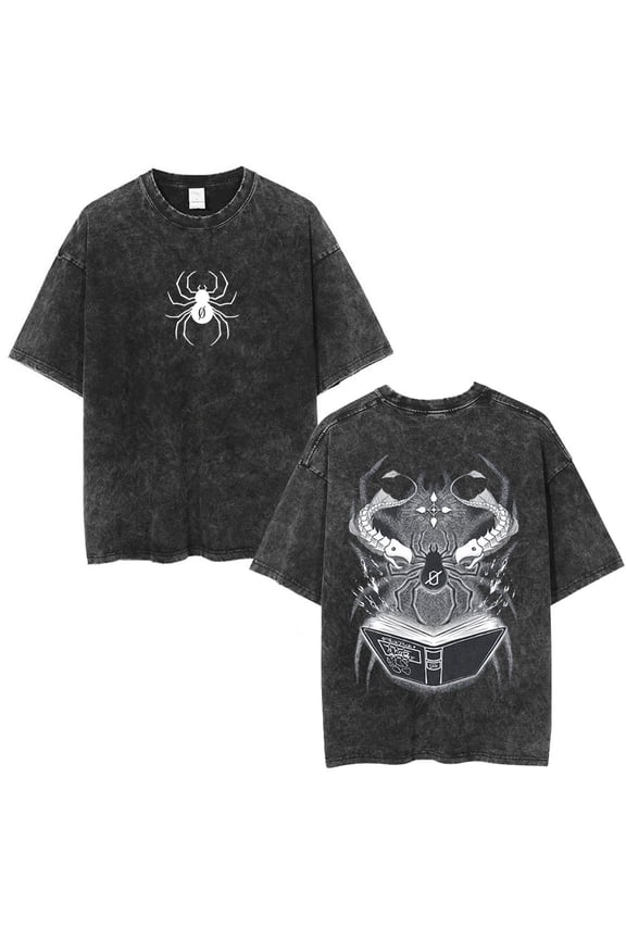 Vintage Washed Anime Hunter X Hunter T Shirt Kite Phantom Troupe Hisoka Chrollo Short Sleeve T-shirt Men Women Harajuku T-shirts