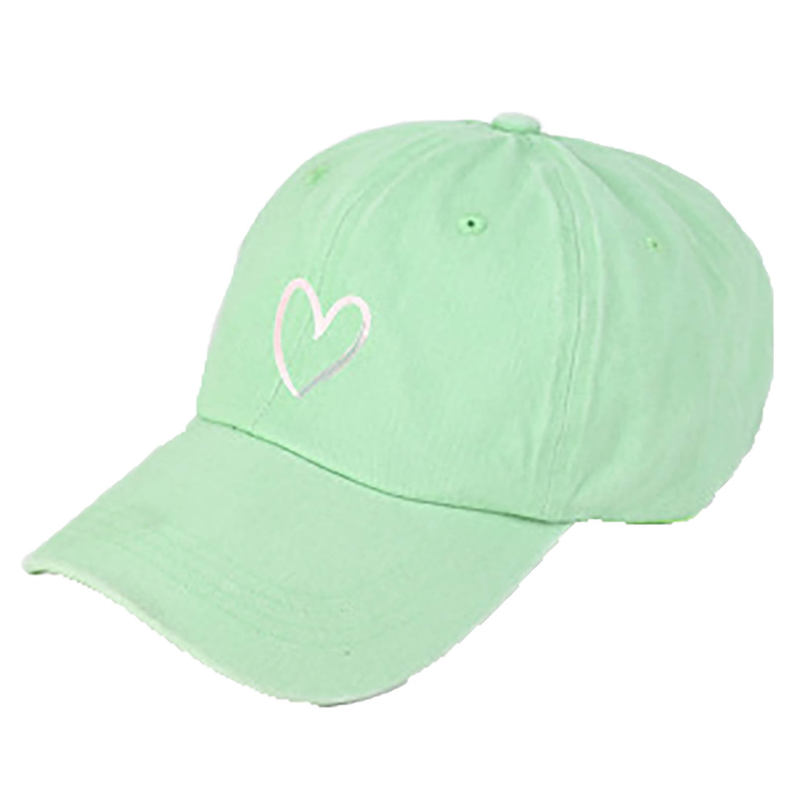 Women\'s Mint Mixed Stone Heart Adjustable Fit Classic Comfortable Baseball Cap Time and Tru Women main image 4