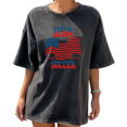 thumbnail image 1 of Vintage Washed Black American Soccer Team Womens T-Shirt S-2XL Tops, 1 of 5