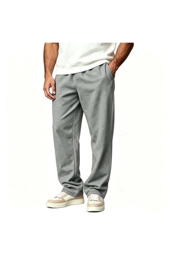 Men's Thick Athletic Joggers, Moisture Wicking Sweatpants for Outdoor Sports And Cool Evening Walks