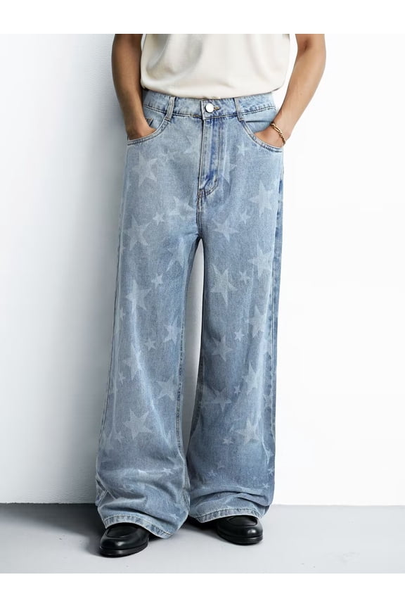 Vintage Washed Cargo Jeans - Multi-Pocket Design, Streetwear Trendy Loose Dad Pants