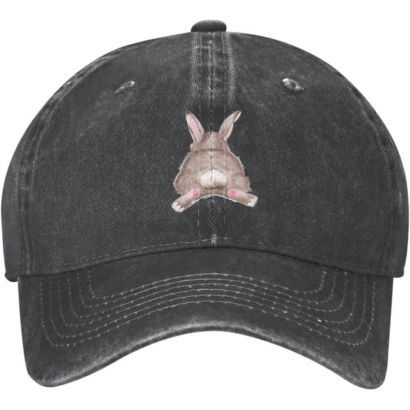 Vintage Washed Distressed Adjustable Cute Pig Womens Denim Baseball Cap Mom Trucker Hat Cap for Women Unisex