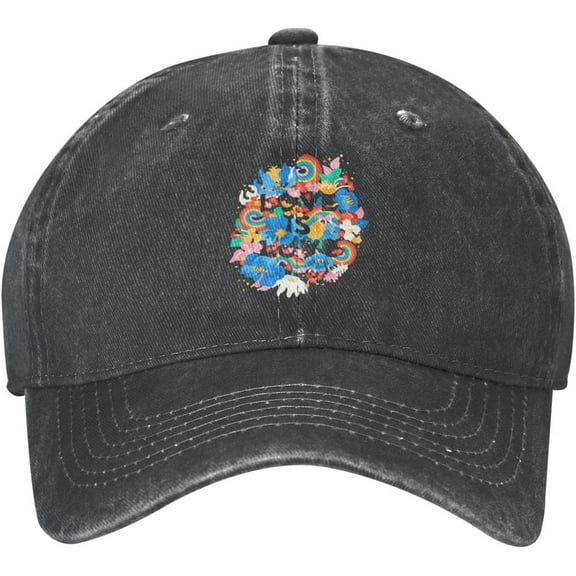 Vintage Washed Distressed Adjustable LGBT Love is Love Womens Denim Baseball Cap Mom Trucker Hat Cap for Women Unisex