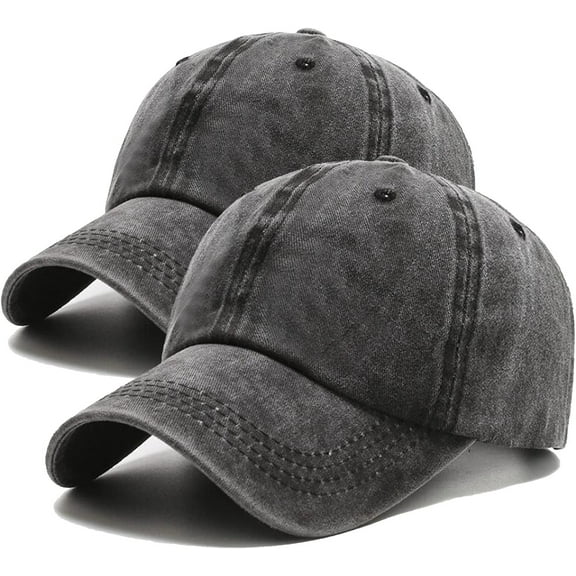 Vintage Washed Distressed Baseball Cap Adjustable Dad Golf Hat Low Profile Twill Hat