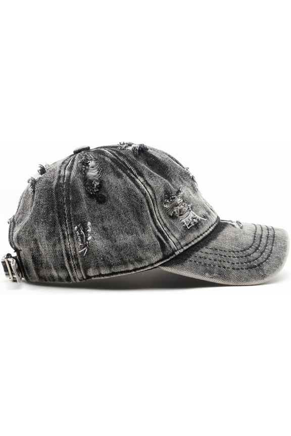 Vintage Washed Distressed Baseball Cap Unconstructed Cotton Denim Trucker Dad Hat for Men Women Headwear