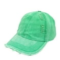 thumbnail image 1 of ZQUUVOU Vintage Washed Distressed Baseball Cotton Cap Dad Hat For Men Women Green, 1 of 3