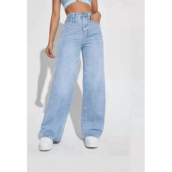 Vintage Washed Loose Straight Leg Jeans Women'S High Waist Casual Denim Trousers Comfortable Everyday Chic Pants Straight Leg Jeans For Women