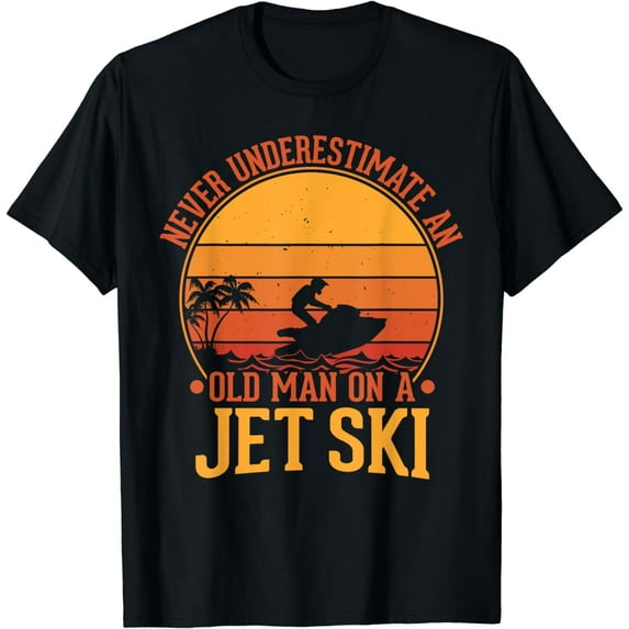Vintage Water Jet Ski Fun Beach for Men, Retro Jet Ski T-Shirt