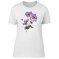 thumbnail image 1 of Vintage Watercolor Phlox Flowers T-Shirt Women -Image by Shutterstock, Female x-Large, 1 of 2